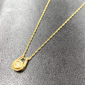 K18 18金 メレダイヤ ネックレス